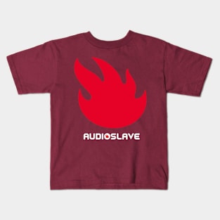 Audioslave Band Logo Fire Kids T-Shirt